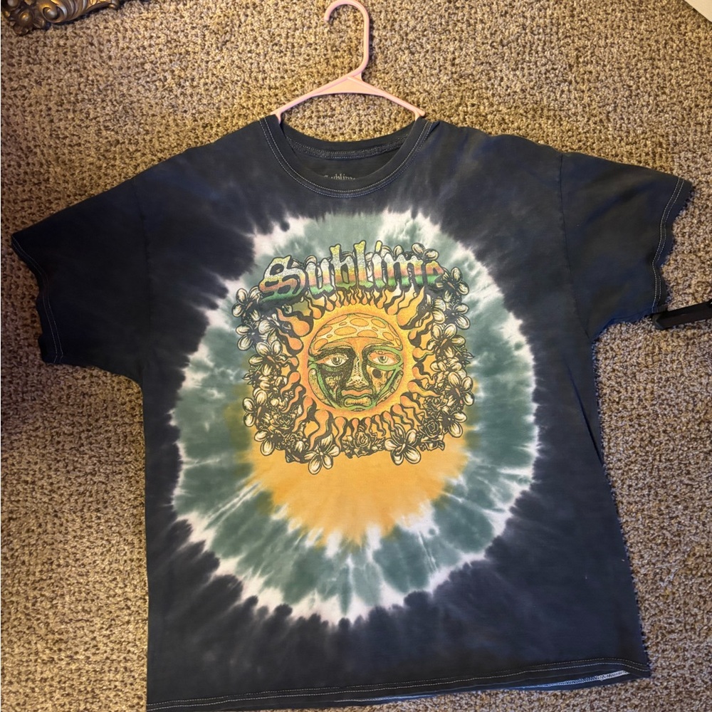Sublime Tie-Dye Short Sleeve Tee - Black and Yellow